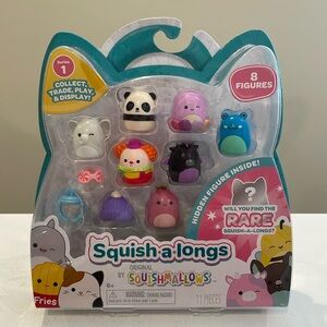 New 8pc Squish-a-longs Figures Series 1 Set by Squishmallows - Bimbi the Clown
